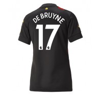 Manchester City Kevin De Bruyne #17 Fotballklær Bortedrakt Dame 2022-23 Kortermet